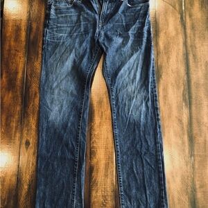 Express Jeans Rocco Slim Skinny Fit Mens size 33x32 Dark blue wash